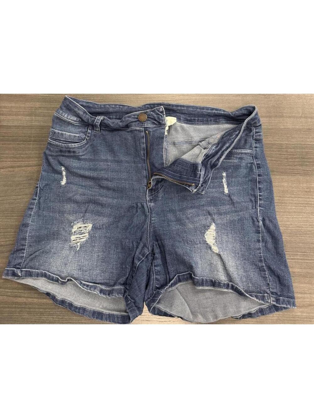 WorkShop Republic Clothing Distressed Denim Shorts Size 10